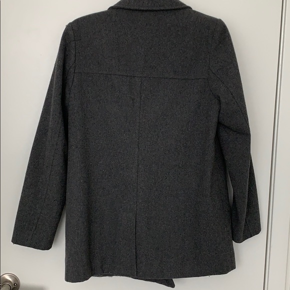 Old Navy Grey Pea Coat - Picture 6 of 7